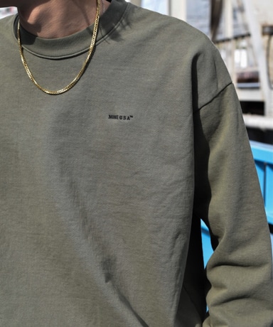 MINE/マイン Pigment/Garmennt Dye Sweat Set-Up 20250108
