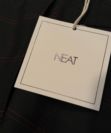 NEAT / ニート "Wool Mohair Multi Windowpane Flare" 20250112