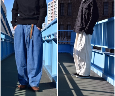is-ness/イズネス Balloon Pant [Denim/Baker] 20250115