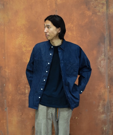SUNNY ELEMENT/サニーエレメント Airfield Shirt - Denim 20250207