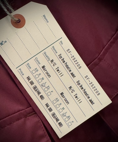SASSAFRAS / ササフラス "Digs Crew Protective Jacket" 20250225