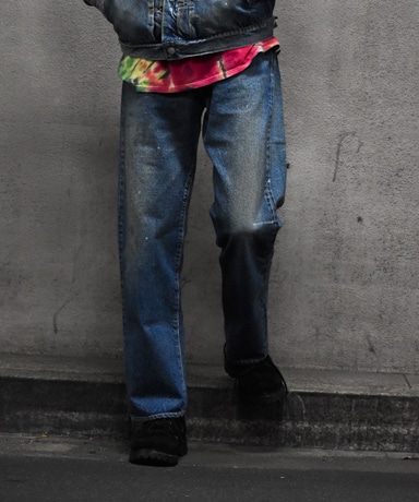 gold/ゴールド 14oz Denim 5 Pocket - Straight Vintage Washed 20250505