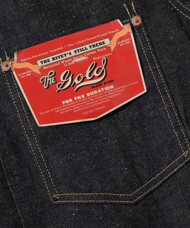 新年初売りアイテム Vol.1 "gold[RECYCLED WASTE SUVIN COTTON YARN]"