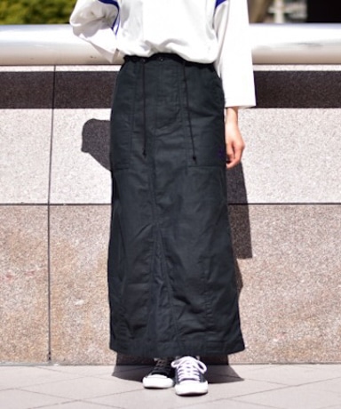 String Fatigue Skirt-Back Sateen(1(WOMEN) Black/ブラック): NEEDLES