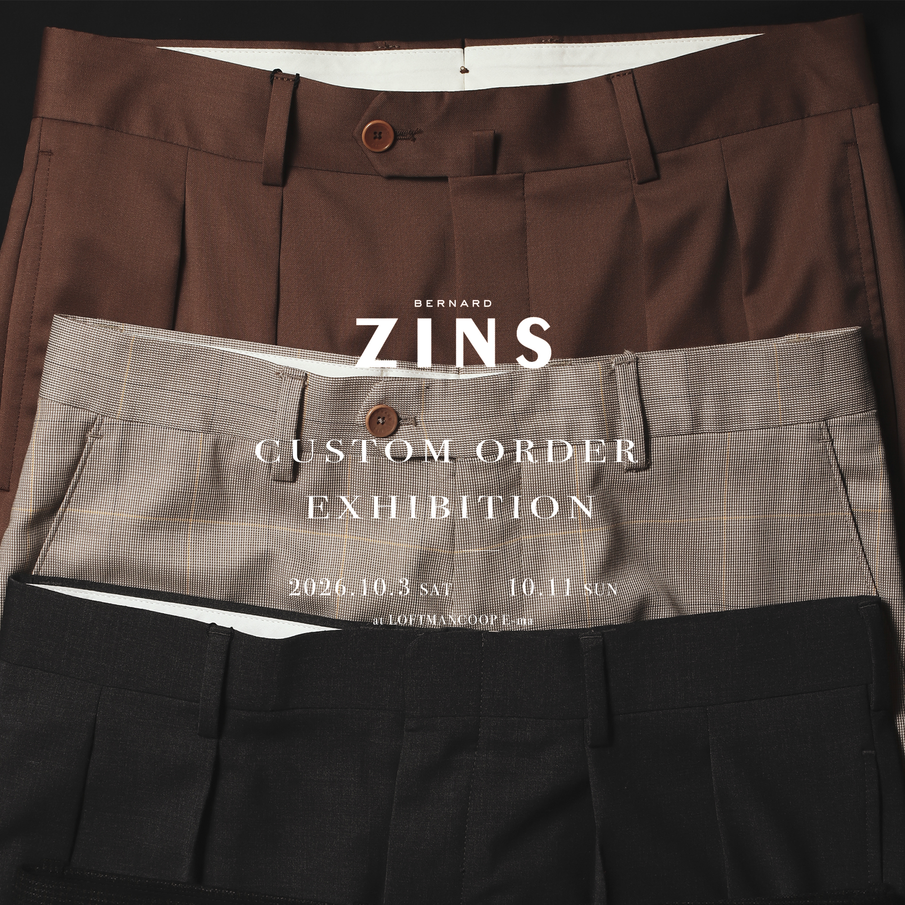 BERNARD ZINS CUSTOM ORDER EXHIBITION