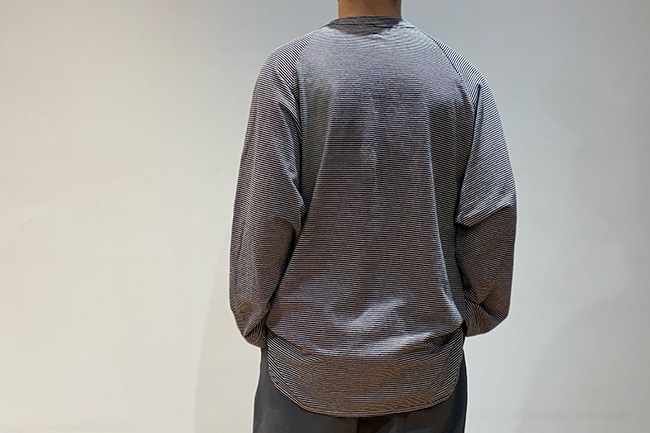 blurhms/ブラームス】C/NAPP Border Baseball Raglan Tee
