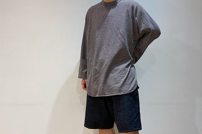 blurhms/ブラームス】C/NAPP Border Baseball Raglan Tee