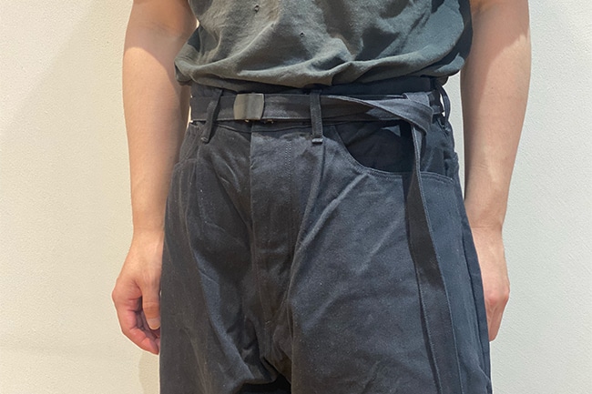 blurhms/ブラームス】12.9oz Selvage Denim GI-belt Pants