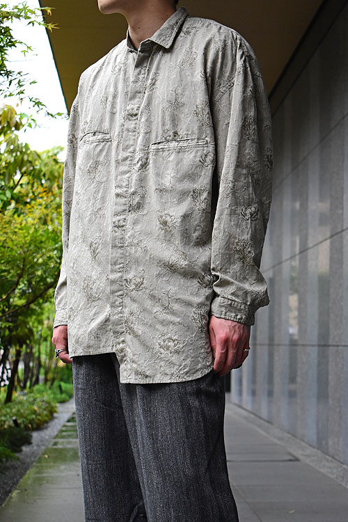 OUTIL[ウティ] 23SS Chemisier Sirod [Olive]