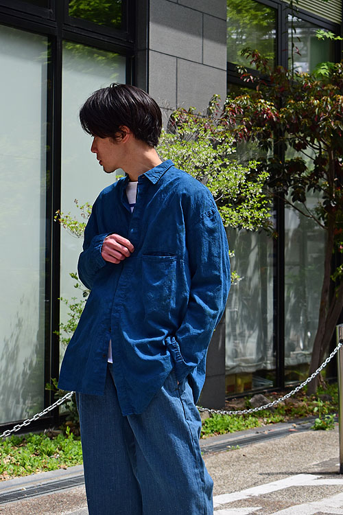 OUTIL[ウティ] 23SS Chemisier Sirod [Indigo]