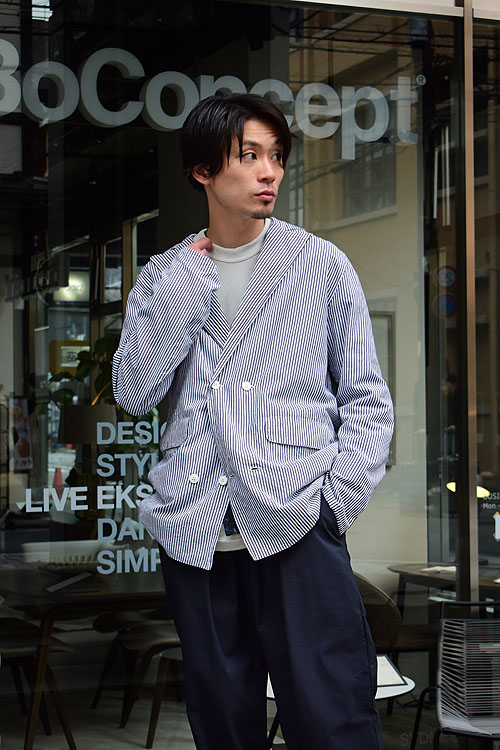 SEEALL[シーオール] 23SS Oversized Kingston Jacket [Stripe]