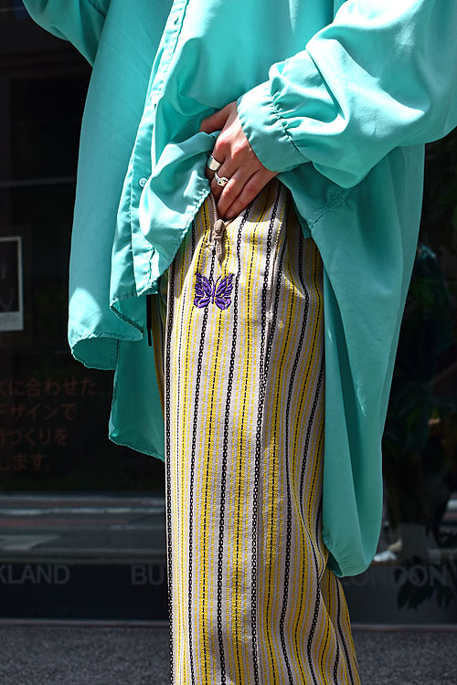 NEEDLES ニードルズ POLY JQ TRACK PANT Mサイズ NEEDLES[ニードルズ] 23SS Track Pant - Poly JQ [Stripe] - 4