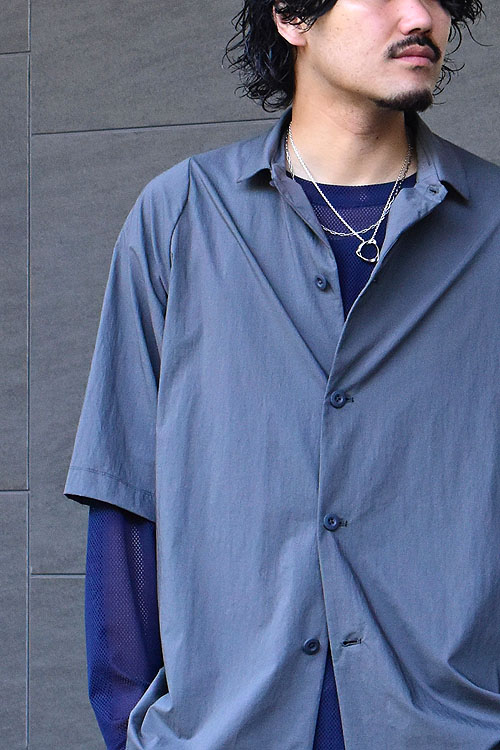 TEATORA[テアトラ] 23SS Cartridge Shirt S/S - DR[Doctoroid] [Gray]