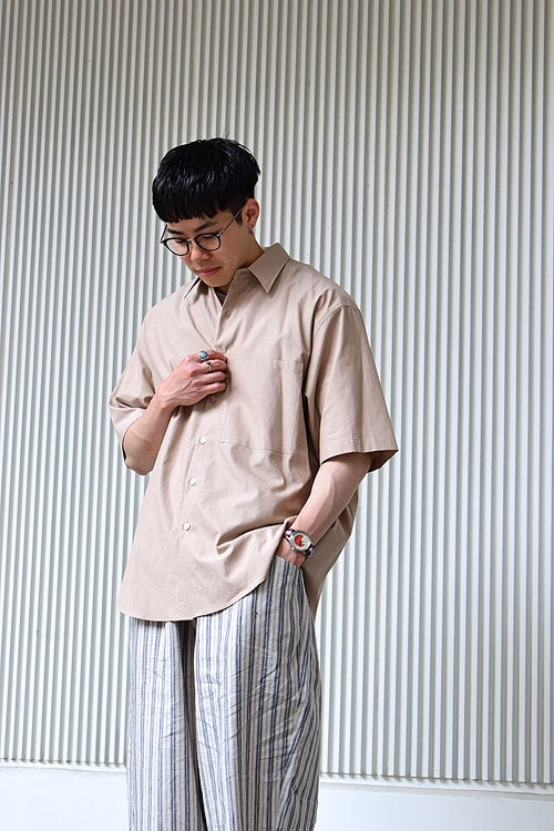 国内製造AURALEE オーラリー HALF SLEEVED SHIRTS トップス