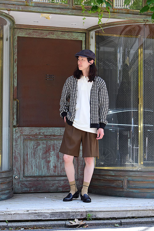 AURALEE[オーラリー] 23SS Light Wool Max Gabardine Shorts [Dark Brown]