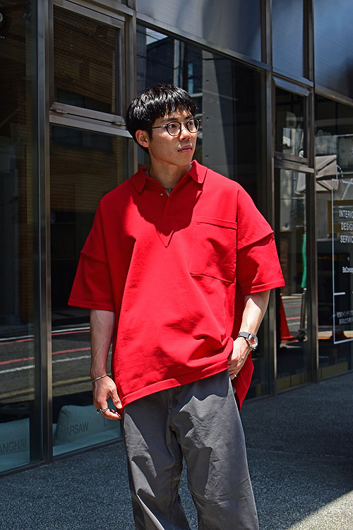 F/CE.[エフシーイー] 23SS Ecopet Polo Knit [Red]