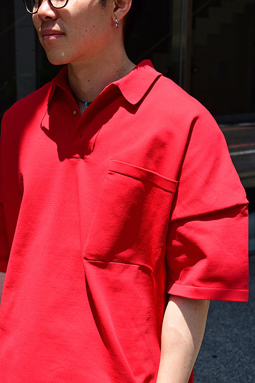 F/CE.[エフシーイー] 23SS Ecopet Polo Knit [Red]