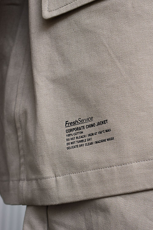 FreshService[フレッシュサービス] 23AW Corporate Chino Jacket