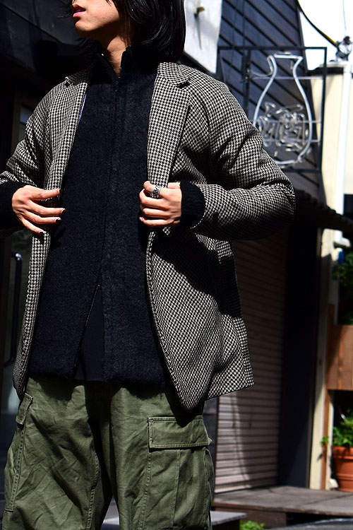 NEEDLES[ニードルズ] 23AW Zipped Mohair Cardigan-Solid[BLK/NVY/EME]