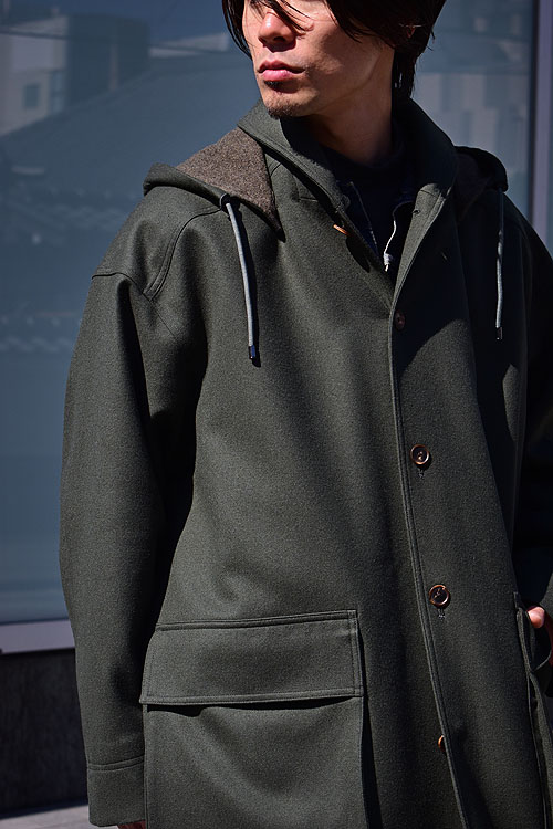AURALEE[オーラリー] 23AW Light Melton Hooded Liner Coat