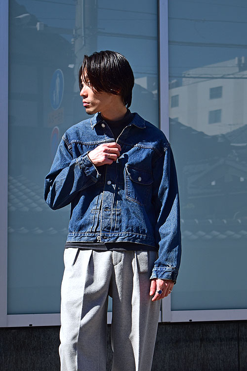 orSlow[オアスロウ] 23AW Type1 40's Pleated Front Blouse Used Wash