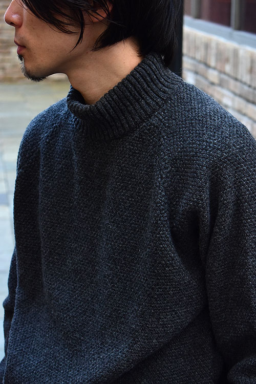 ATON[エイトン] 23AW Wool KANOKO Mockneck Sweater