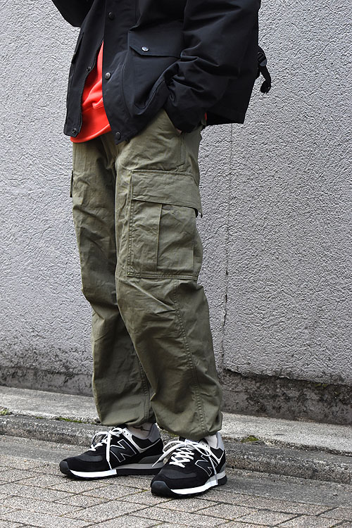 orSlow [オアスロウ] 24SS VINTAGE FIT 6P CARGO PANTS [ARMY GRN]
