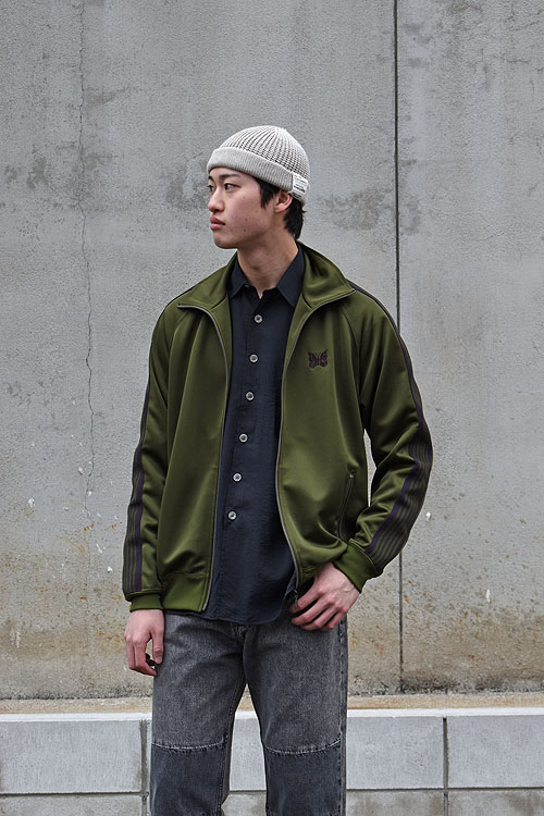 NEEDLES[ニードルズ] Track Jacket & Track Crew Neck Shirt - Poly Smooth