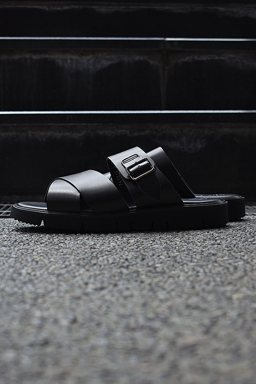 foot the coacher[フットザコーチャー] Cross Belt Sandal - Gloxi Cut Thick Sole