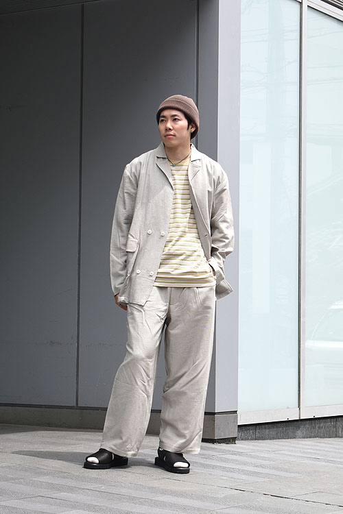 SEEALL[シーオール] OVERSIZED KINGSTONE JKT & BUGGY PANTS