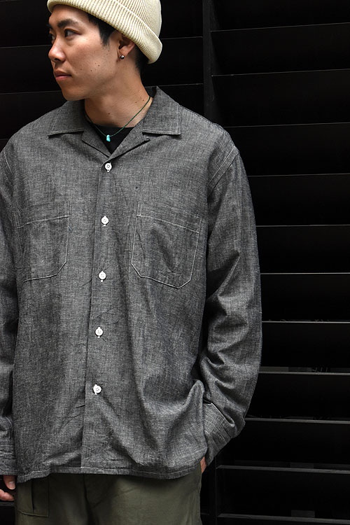 MOJITO [モヒート] ABSHINTH SHIRT Bar2.0 CHAMBRAY [BLK]