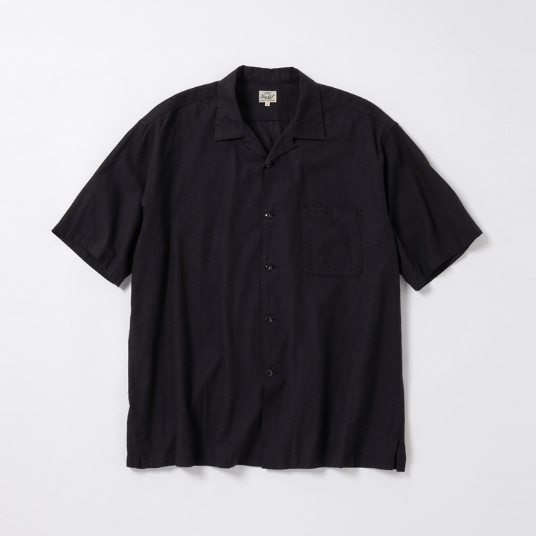 ゴールド　VAT DYE CHAMBRAY OPEN SHIRT Vat Dye Chambray Open Shirt(L(MEN) Black/ブラック): gold