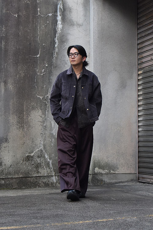 NEEDLES 24AW Track Crew Neck Shirt / Track Pant / H.D. Track Pant [DK  PPL/DK BRN/BLK] launch.