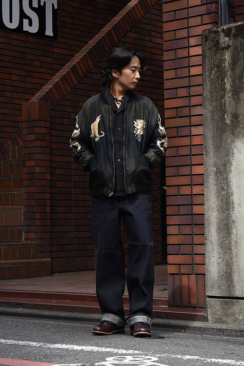 GOLD-ACETATE SOUVENIR JACKET JAPAN MAP [BLK] - 9/28(sat)~ Launch