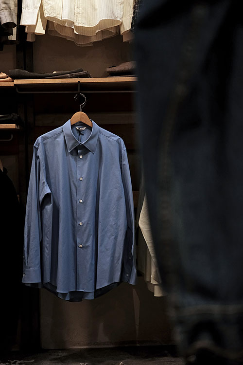 AURALEE 25SS-SUPER LIGHT WOOL CHECK SHIRT&WASHED FINX TWILL