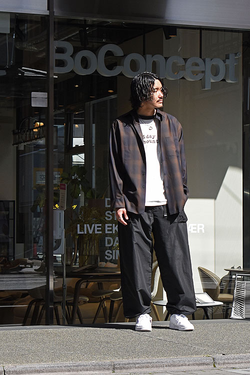 【AURALEE】SUPER LIGHT WOOL CHECK SHIRTS