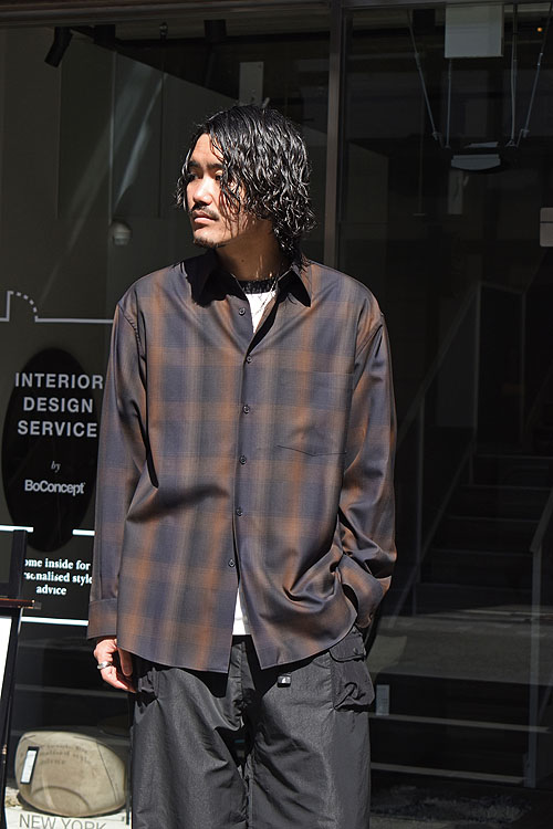 激安ブランド CHECK WOOL LIGHT SUPER SHIRTS オーラリー 22aw ...