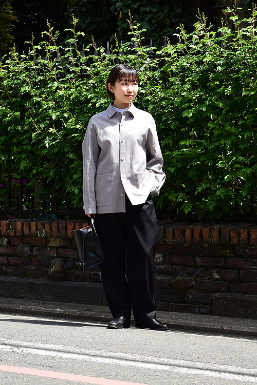 ATON / KYOTO TSURIZOME LINEN SHIRT JACKET (1981Lady's)