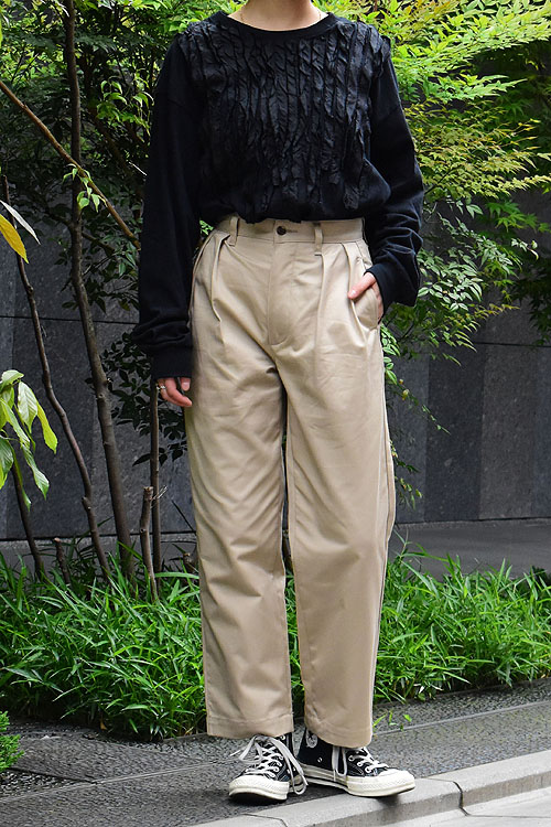 美品】CIOTA 2 Tuck Chino Cloth Pants-