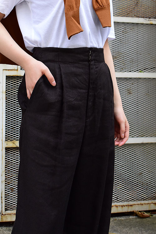 ATON / LINEN VISCOSE | WIDE PANTS (1981Lady's)