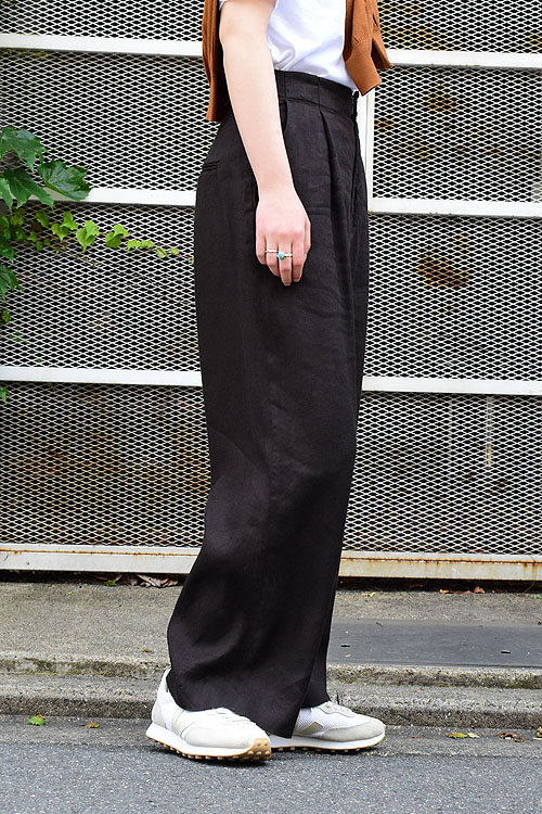 ATON / LINEN VISCOSE | WIDE PANTS (1981Lady's)