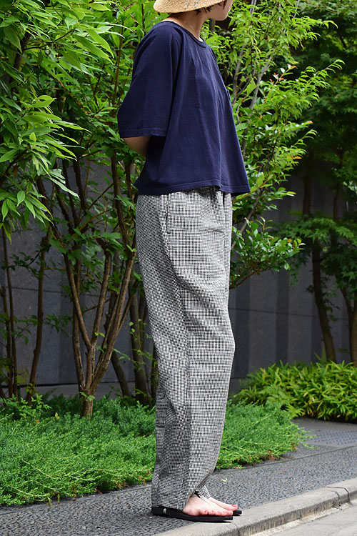 Nigel Cabourn / GYM PANT-Linen Gingham(1981Lady's)