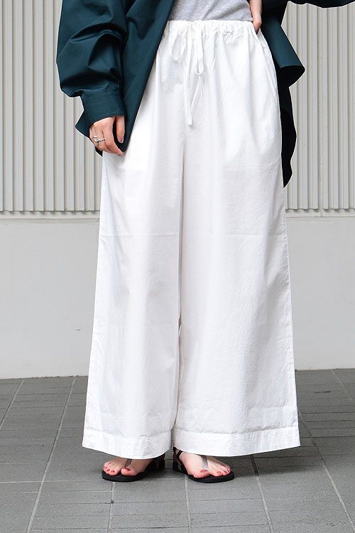 eleven2nd / Cotton Broad Drawstring Wide Pants (1981Lady's)