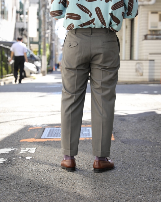 BROWN by 2-tacs Tapered Slacks [Olive Gray]
