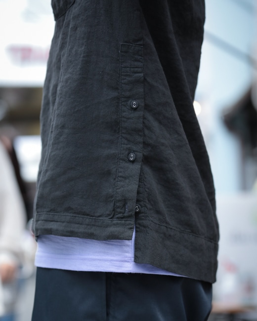 BRUNABOINNE リネンロンT M BRU NA BOINNE] LINEN LONG SLEEVE Tee ブルーナボイン