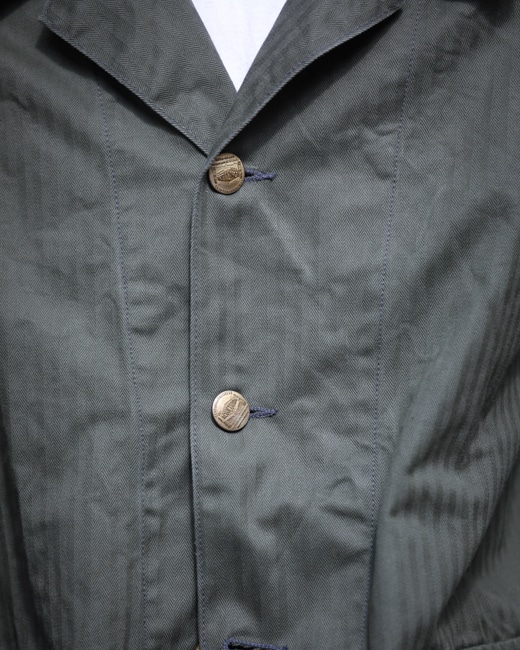 BONCOURA US ARMY カバーオール [オリーブヘリンボーン]