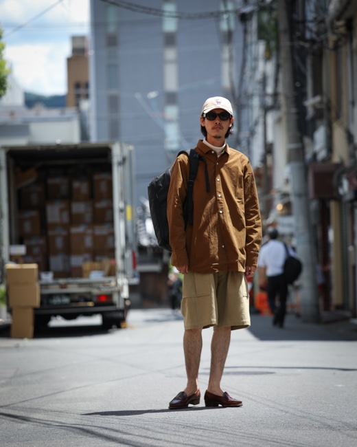 HERILL HL Denim Cargo Shorts [Khaki]