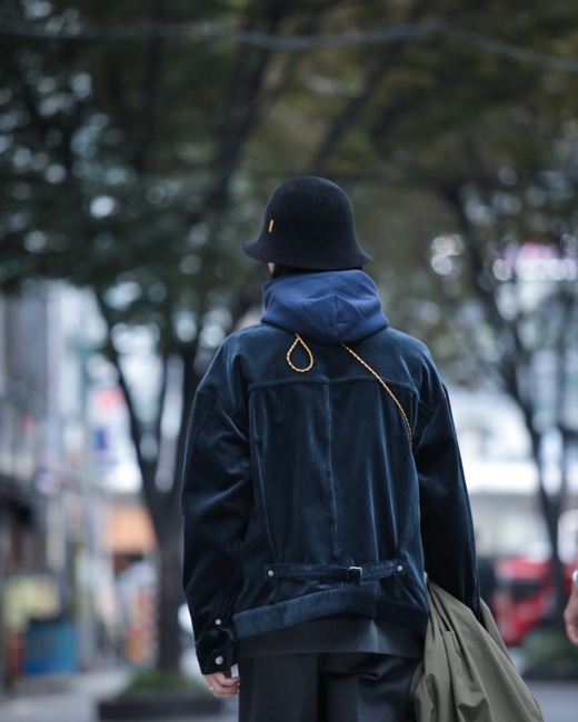 SEVEN BY SEVEN 1st Type Corduroy Jacket-Modal mix [Navy]