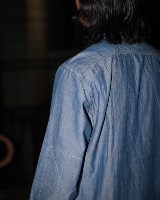 ENGINEERED GARMENTS Work Shirt [Blue(Cotton Chambray)]