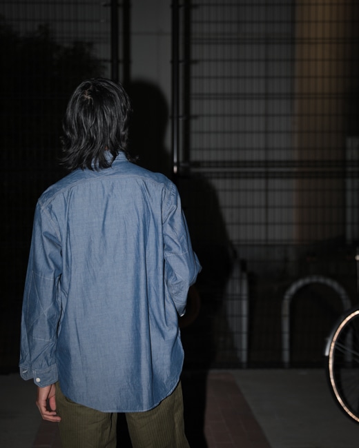 ENGINEERED GARMENTS シャンブレーシャツ長袖シャツ L ENGINEERED GARMENTS/エンジニアドガーメンツ】19 Century BD